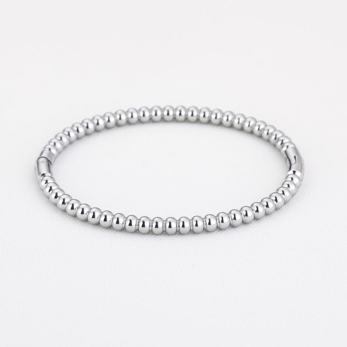 Silver Beaded Bracelet