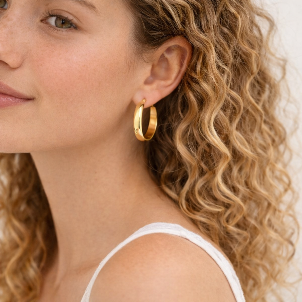 Classic Gold Hoop Earrings