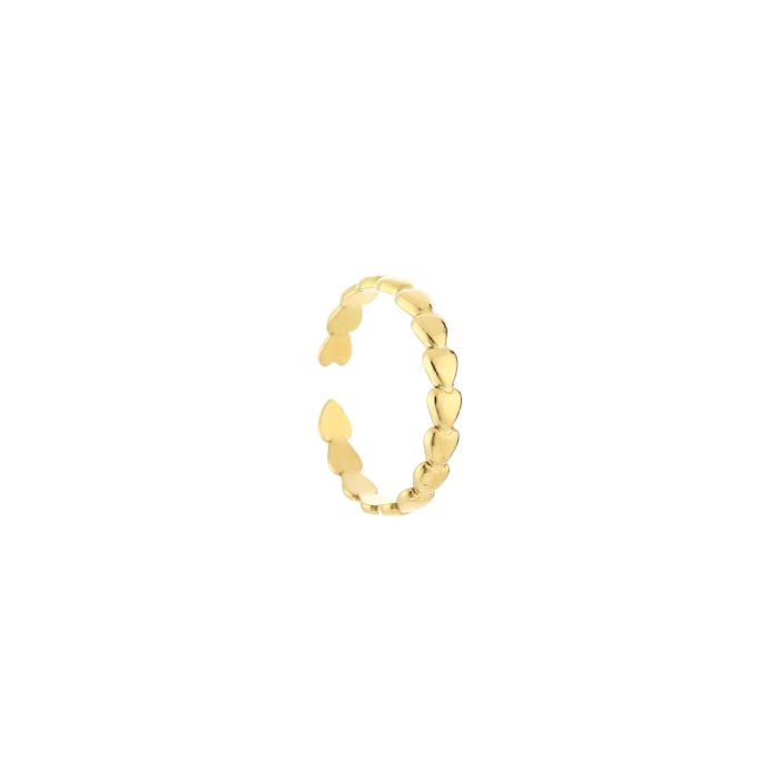 Gold Heart Band Ring
